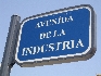 Rotulo de la Avenida de la Industria