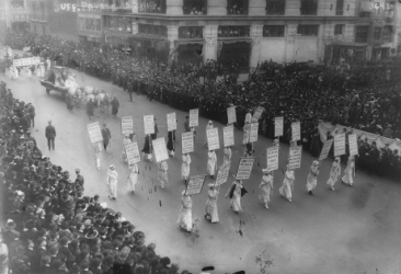 Manifestación sufragista