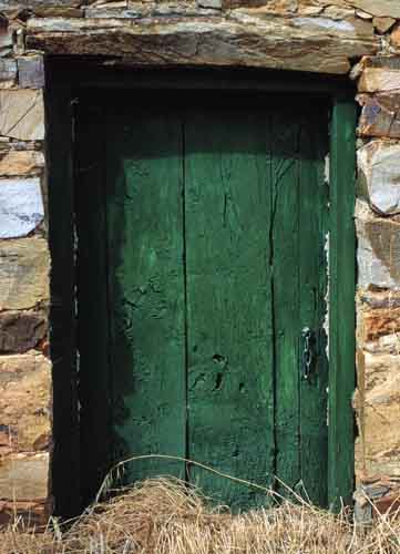 Opacidad de la madera de la puerta