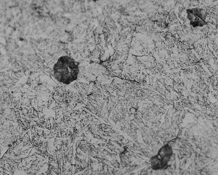 Microestructura de la troostita Microestructura de la troostita