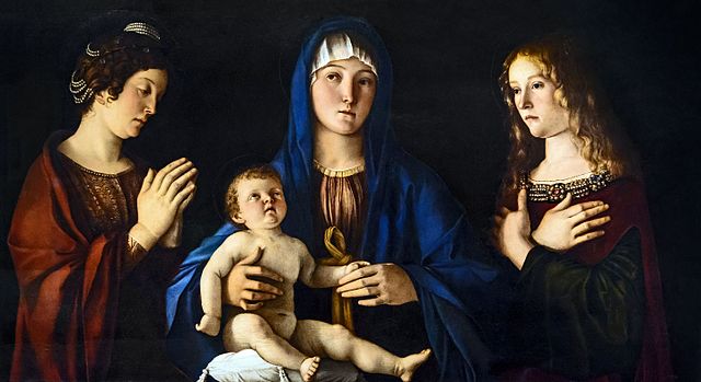 Giovanni Bellini, Virgen con el niño entre Santa Catalina y María Magdalena