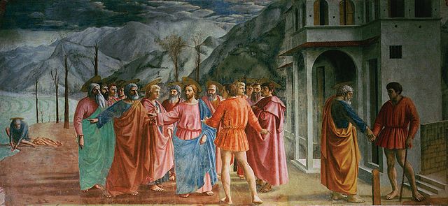 Masaccio, El tributo de la moneda