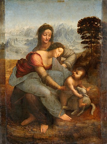 Leonardo da Vinci, Santa Ana, la Virgen y el niño